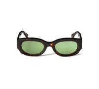 Off White - Lunettes de Soleil Ovales Havana - unisex - Accessoires - Brun - Taille: 52 MM