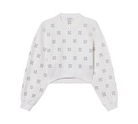 Off White - Lurex Little Arrows SweaT-shirt - Femme - Sweatshirts et sweats à capuche - Blanc - Taille: 38 FR