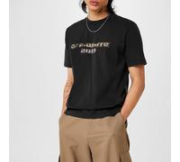 Off White Men's Digit Slim Fit Jersey Fabric T-Shirt Noir S Male