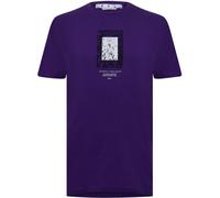 Off White Men's Mirror Design T-Shirt Violet XL Male