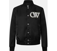 Off White Men's Monogram Long Sleeve Bomber Jacket Noir/Blanc S Male