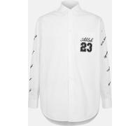 Off White Men's Overshirt Blanc/Noir M Male