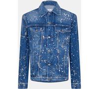 Off White Men's Pant Skt Dnm Denim Jacket Bleu XS Male