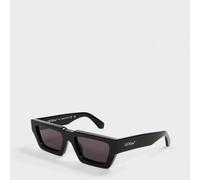 Off White Men's Rectangle Sunglasses, Rectangle Design Noir/Gris Taille unique Male