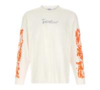 Off White - T-shirt Manches Longues City Nature Skate - Homme - Tops - Blanc - Taille: 2XL