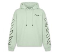 Off White - Type Arrow Diag Loose Sweat à capuche - Homme - Sweatshirts et sweats à capuche - Vert - Taille: M