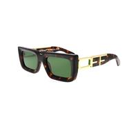 Off-White Unisex OERI073 Boston 6055 Havana green Lunettes de soleil Acétate Havane Vert Carré Normale
