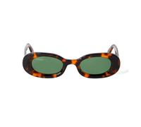Off-White Unisex OERI087 Amalfi 6055 havana Lunettes de soleil Acétate Havane Vert Ronde Normale