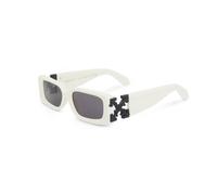 Off-White Unisex OERI098 Roma 0107 white Lunettes de soleil Acétate Blanc Gris Carré Normale