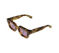 Off-White Unisex Off-White OW1022 VIRGIL 6045 Lunettes de soleil Acétate La Havane Jaune Violet Carré Normale