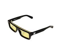 Off-White Unisex Off-White OW1048 ELIZABETH S 1018 Lunettes de soleil Acétate Noir Jaune Carré Normale
