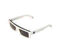 Off-White Unisex Off-White OW1048 ELIZABETH S 107 Lunettes de soleil Acétate Blanc Gris Carré Normale