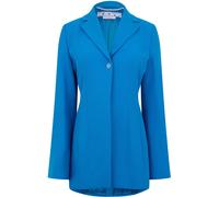 Off White Women's Off-White Cady Oversized Blazer Bleu Blanc 6 (38) Female