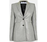 Off White Women's Suit Jacket Argent 8 (XS) Female