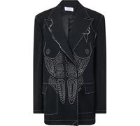 Off White Women's Suit Jacket Noir/Blanc 8 (XS) Female