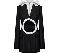 Off White Women's Suit Jacket, Panelled Design Noir/Blanc 10 (S) Female