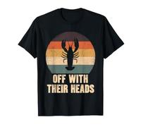 Off with Their Heads Rétro Crawfish Cajun Boil Party Funny T-Shirt