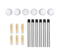 OFFAXE 6 pcs lumières solaires extérieures, lumières solaires, lumières extérieures avec Haute luminosité pour décoration de Jardin de terrasse de Cour