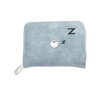 OFFAXE Portefeuille, Porte-Cartes pour Femmes Portefeuille Multifonction Mignon en Cuir PU Petit Porte-Monnaie pour Carte d'identité, Organisateur de Portefeuille de Passeport, pour la (Blue)