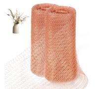 OFFCUP 2pcs Filet en Cuivre Grillage Anti Rongeur, 3Mx12.7CM Grillage en Cuivre 100% Maille de Cuivre Contre Escargot Oiseaux Anti-Limaces et Insectes pour Protection du Jardin