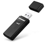 OFFCUP 3000Mbs Adaptateur WiFi Mini, 5dBi Réseau Adaptateur USB WiFi 3.0, WiFi 6E Puissante Cle WiFi Compatible avec PC/Laptop/Desktop/Tablet, Dongle Wi-FI pour Windows 11/10