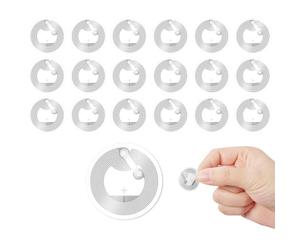 OFFCUP Autocollants NFC Tag Ntag213 NFC Réinscriptibles, 20pcs NFC Sticker Autocollant D'Étiquette NFCs Ronde de 25mm, 144 Octets pour Tous Les Téléphones Mobiles et Appareils Compatibles NFCs