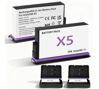 OFFCUP Batterie de Remplacement, Lot de 2 Batterie 2800mAh, Batteries Caméra Sport pour Insta360 X5
