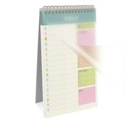 OFFCUP Bloc de Planification Hebdomadaire, 1pc A5 To-Do List de Taches | 52 Feuilles (104 Pages), Blocs Note Agenda Quotidien Non Daté Détachable pour Scolaire, Bureau & Personnel, Bleu