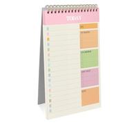 OFFCUP Bloc de Planification Hebdomadaire, 1pc A5 To-Do List de Taches 52 Feuilles (104 Pages), Blocs Note Agenda Quotidien Non Daté Détachable pour Scolaire, Bureau & Personnel, Rose
