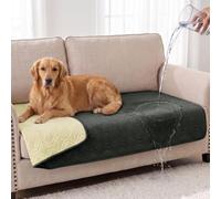 OFFCUP Couverture Imperméable Font Antidérapant 75X180cm Lavable en Machine | Couverture pour Chien, Housse de Canapé Imperméable Protège Contre l'urine et les Poils pour Enfants Chiens Chats, Gris Foncé
