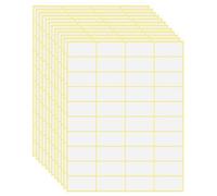 OFFCUP Étiquette Autocollantes, 1200 Pièces Étiquette Autocollantes Papier Blanc, 38 * 19mm Étiquettes Autocollante de Rectangle, Étiquettes de Dossier pour Bouteilles, Boîtes, Cuisine, Bureau