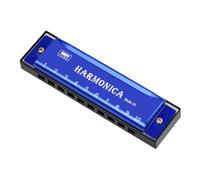 OFFCUP Harmonica Chromatique 10 Trous 40 Tons Clé de Do, Avec Sac de Rangement Pour Débutants Enfants Étudiants Adultes - Meilleur Cadeau Bleu