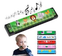 OFFCUP Harmonica pour Enfants, 6Pcs Harmonica Enfant, 16 Trous Double Rangée Harmonica Blues, Harmonica Jouet, Couleur Harmonica pour Débutants,Enfants, Étudiants, Adultes, Joueurs Professionnels