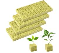 OFFCUP Laine de Roche, 200 Pièces Culture Hydroponique Cubes 2,5 X 2,5 X 2,5 cm, Cubes de Culture Soilless pour Boutures, Plantation, Jardinage Intérieur et Cultures Hors-Sol