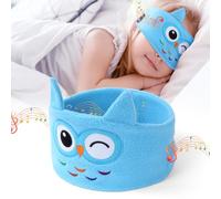 OFFCUP Masque de Nuit Enfant, 100% Occultant Masque de Sommeil, Bandeau Bluetooth Mignon, Doux et Confortable pour Dormir Masques pour les Yeux, Casque de Sommeil sans Fil pour Homme Femme -Hibou