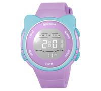 OFFCUP Montre Enfant, LED Montre-Bracelet pour Enfant, Montre Digitale Etanche à 30m, Montre Enfant Numériqueavec Silicone, Oreilles Montres pour Tout-Petits pour 3-11 Fille et Garçons (Violet)