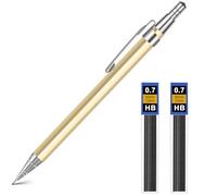 OFFCUP Porte-Mine Métal, Crayon Mécanique Métal 0,7mm avec 2 Recharges HB pour Enfant étudiant Dessin Esquisse illustration Architecture écriture