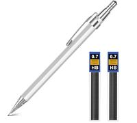 OFFCUP Porte-Mine Métal, Crayon Mécanique Métal 0,7mm avec 2 Recharges HB pour Enfant étudiant Dessin Esquisse illustration Architecture écriture