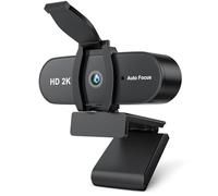 OFFCUP Webcam 2K, Full HD Caméra PC avec Couvercle de Privacité Autofocus Micro Antibruit Grand Angel 85°, Caméra USB Plug & Play pour Streaming Gaming Win10, Mac, Vidéo-Conférence