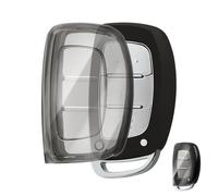 OFFCURVE Coque Cle Transparent Couvre Clé Cache Clef, Etui a Cles Étui à Clés Voiture pour Hyundai i20 i30 i40 ix25 ix30 ix45 Santa Fe Ioniq Sonata Kona Tucson Elantra Solaris Accent