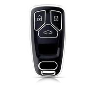 OFFCURVE Etui a Cle Voiture Coque Clé, Étui à Clés Couvre Clef Cache Clef 3 Boutons Apte à Audi A3 A4 A5 A6 A7 A8 Q2 Q3 Q5 Q7 Q8 S4 S5 S6 S7 S8 SQ5 SQ7 R8 RS4 RS5 RS TT TTS TTRS FY FV B9 C8 D5 F5