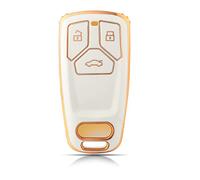 OFFCURVE Etui a Cle Voiture Coque Clé, Étui à Clés Couvre Clef Cache Clef 3 Boutons Apte à Audi A3 A4 A5 A6 A7 A8 Q2 Q3 Q5 Q7 Q8 S4 S5 S6 S7 S8 SQ5 SQ7 R8 RS4 RS5 RS TT TTS TTRS FY FV B9 C8 D5 F5