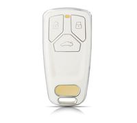 OFFCURVE Etui a Cle Voiture Coque Clé, Étui à Clés Couvre Clef Cache Clef 3 Boutons Apte à Audi A3 A4 A5 A6 A7 A8 Q2 Q3 Q5 Q7 Q8 S4 S5 S6 S7 S8 SQ5 SQ7 R8 RS4 RS5 RS TT TTS TTRS FY FV B9 C8 D5 F5