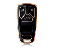 OFFCURVE Etui a Cle Voiture Coque Clé, Étui à Clés Couvre Clef Cache Clef 3 Boutons Apte à Audi A3 A4 A5 A6 A7 A8 Q2 Q3 Q5 Q7 Q8 S4 S5 S6 S7 S8 SQ5 SQ7 R8 RS4 RS5 RS TT TTS TTRS FY FV B9 C8 D5 F5