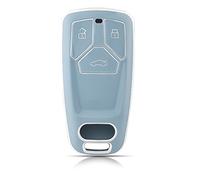 OFFCURVE Etui a Cle Voiture Coque Clé, Étui à Clés Couvre Clef Cache Clef 3 Boutons Apte à Audi A3 A4 A5 A6 A7 A8 Q2 Q3 Q5 Q7 Q8 S4 S5 S6 S7 S8 SQ5 SQ7 R8 RS4 RS5 RS TT TTS TTRS FY FV B9 C8 D5 F5