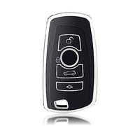 OFFCURVE Etui a Cle Voiture Coque Clé, Étui à Clés Couvre Clef Cache Clef Apte à BMW 1/2/3/4/5/6/7 Series 520 525 F10 F12 F18 F20 F25 F30 118i 320i X1 X3 X4 X5 X6 M3 M4 M5 M6 Z4 GT3 GT5 GT7