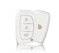 OFFCURVE Etui a Cle Voiture Coque Clé, Étui à Clés Couvre Clef Cache Clef Apte à Hyundai i20 i30 i40 ix25 ix30 ix45 Santa Fe Ioniq Sonata Kona Tucson Elantra Solaris Accent Mistra Nexo Verna Reina