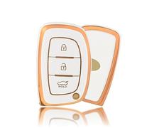 OFFCURVE Etui a Cle Voiture Coque Clé, Étui à Clés Couvre Clef Cache Clef Apte à Hyundai i20 i30 i40 ix25 ix30 ix45 Santa Fe Ioniq Sonata Kona Tucson Elantra Solaris Accent Mistra Nexo Verna Reina