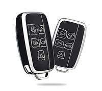 OFFCURVE Etui a Cle Voiture Coque Clé, Étui à Clés Couvre Clef Cache Clef Apte à Land Rover Defender Discovery Freelander LR2 LR4 Range Rover Sport Evoque Velar Vogue Jaguar XE XF XJ F-Pace F-Type