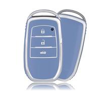 OFFCURVE Etui a Cle Voiture Coque Clé, Étui à Clés Couvre Clef Cache Clef Apte à Toyota RAV4 Land Cruiser 200 Yaris 4 GR Aygo X 86 Cross Auris Vios Prius Camry Corolla Prado Hilux Harrier Fortuner